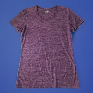 32 Degrees Cool Women’s Scoop Neck T-Shirt Short Sleeve Purple Medium 111122025